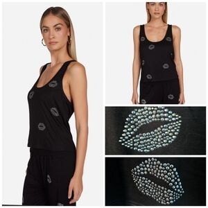 NWT Lauren Moshi Rosetta Stud Kisses tank
